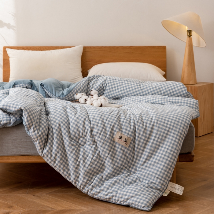 91家纺网 家纺一手货源 找家纺 （总）雯雨家纺 2025新款100%里外全棉纯棉新疆棉花被冬被春秋被夏凉被四季被