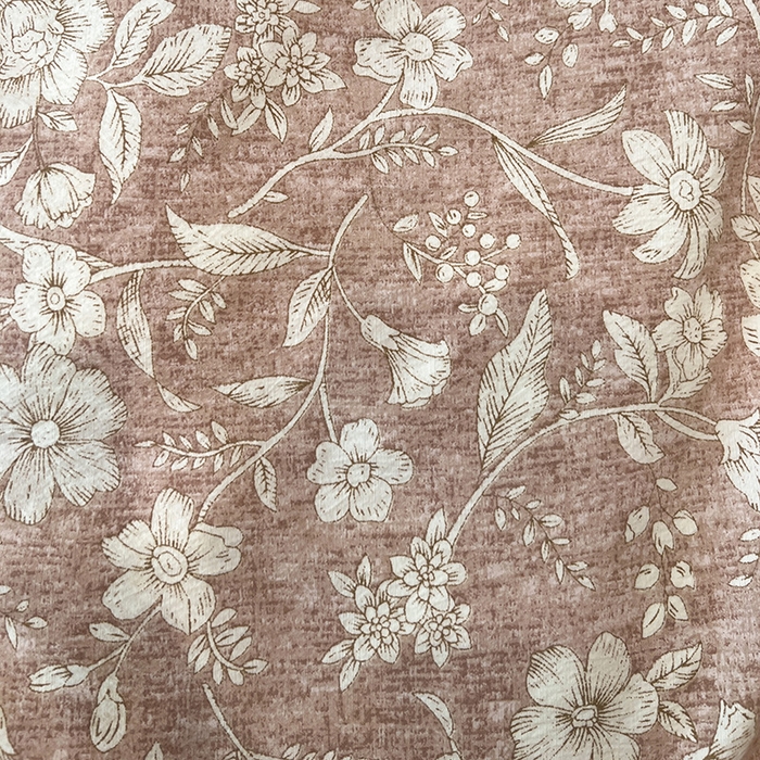 91家纺网 家纺一手货源 找家纺 鑫利来家纺 2025新款加厚高克重亚麻复古原麻皱皱纱印花法式花边四件套 爱丽丝