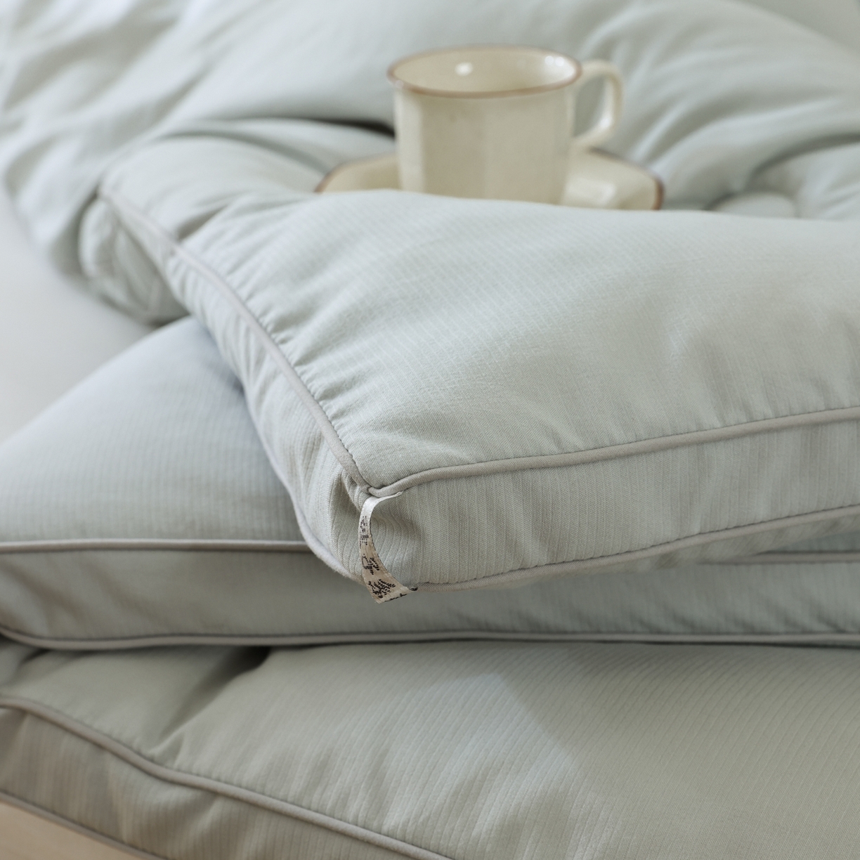 91家纺网 家纺一手货源 找家纺 雯雨家纺 2025新款100%双边立体麻绳棉花冬被被子被芯 双边立体棉花被-灰色