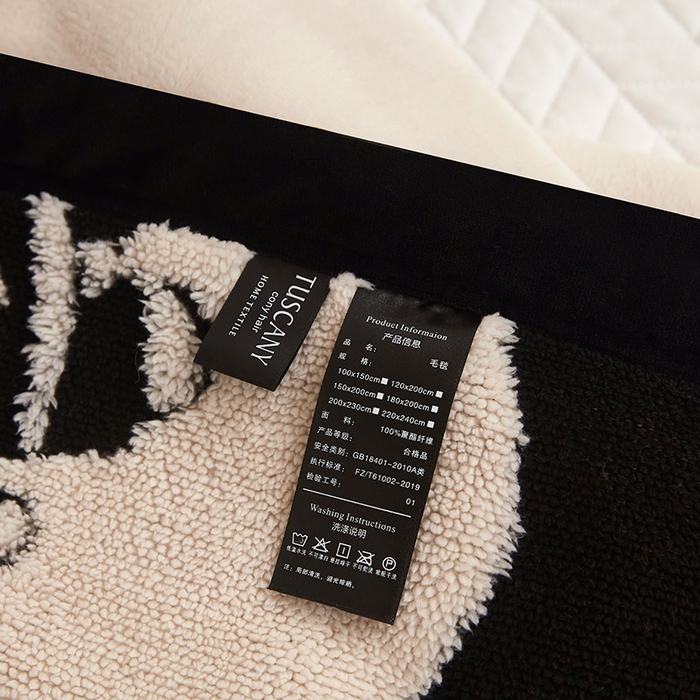 91家纺网 家纺一手货源 找家纺 肖恩毯业 2025新款黑白阳离子熊猫绒多功能毛毯 熊猫绒-小布布球