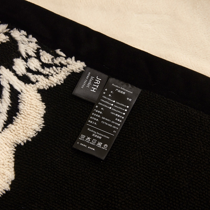 91家纺网 家纺一手货源 找家纺 肖恩毯业 2025新款黑白阳离子熊猫绒多功能毛毯 熊猫绒-英文蝴蝶球