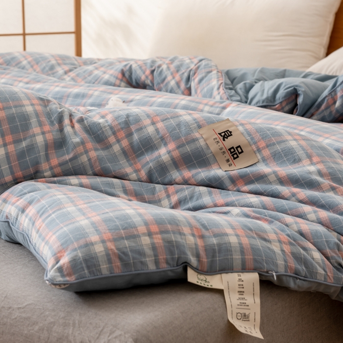 91家纺网 家纺一手货源 找家纺 雯雨家纺 2025新款100%里外全棉纯棉新疆棉花被冬被春秋被夏凉被四季被 印象-兰