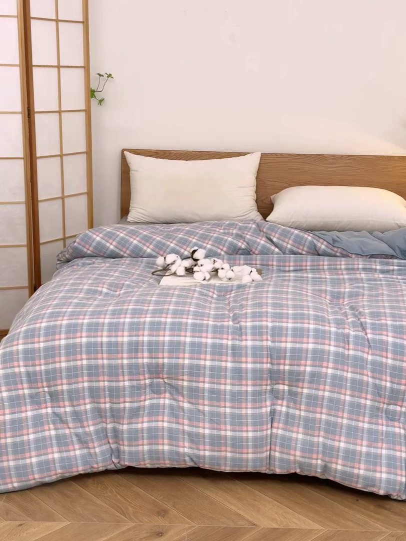 91家纺网 家纺一手货源 找家纺 雯雨家纺 2025新款100%里外全棉纯棉新疆棉花被冬被春秋被夏凉被四季被 印象-兰