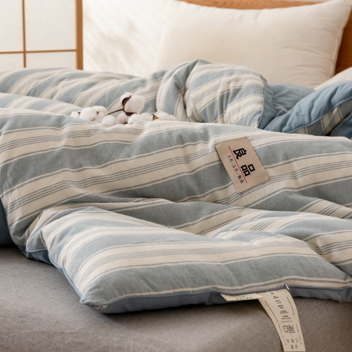 91家纺网 家纺一手货源 找家纺 雯雨家纺 2025新款100%里外全棉纯棉新疆棉花被冬被春秋被夏凉被四季被 布莱格-兰