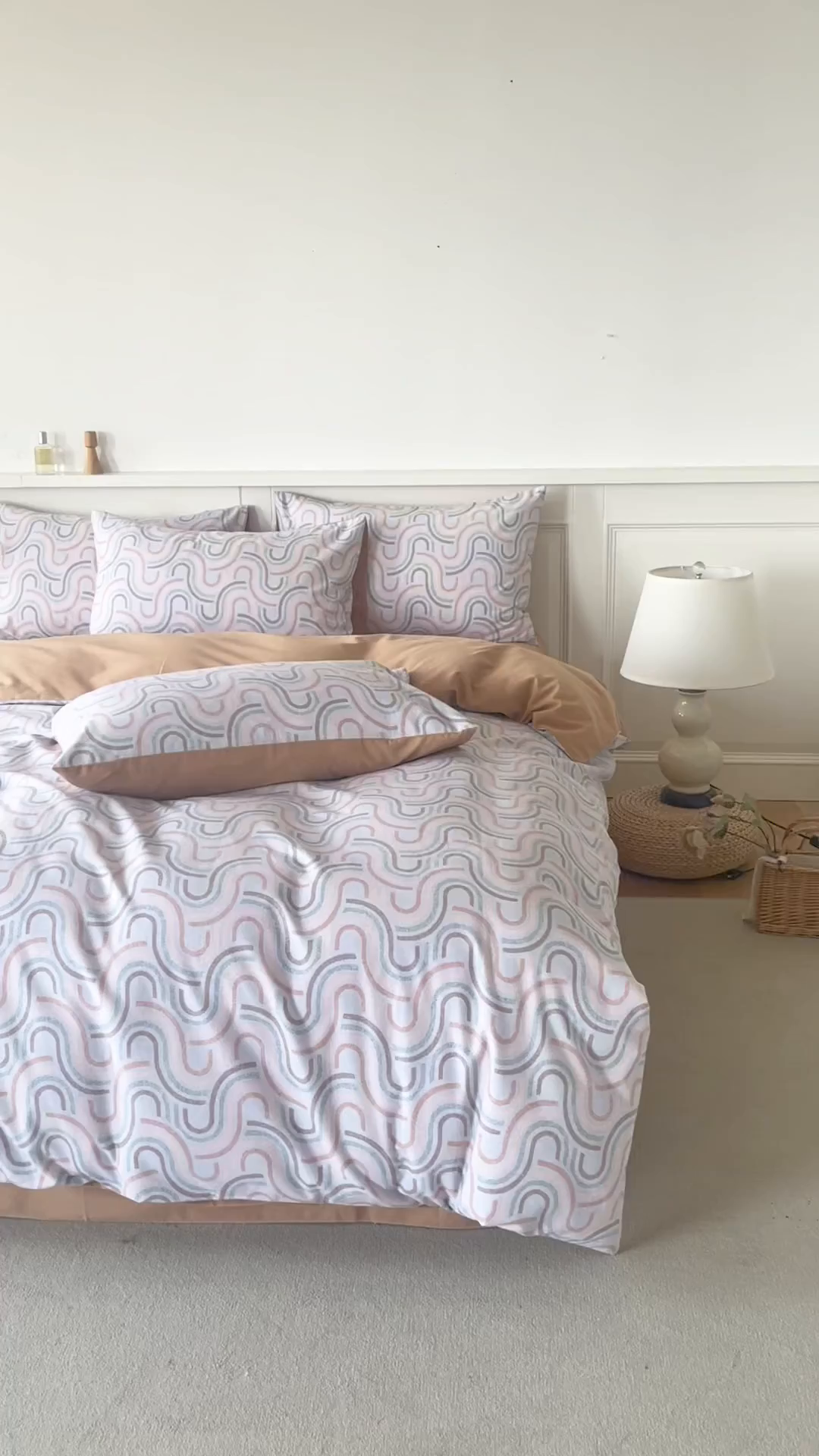 91家纺网 家纺一手货源 找家纺 绫韵家纺 2025秋冬新款印花全棉磨毛冬季加厚纯棉磨毛三件套四件套系列 摩菲