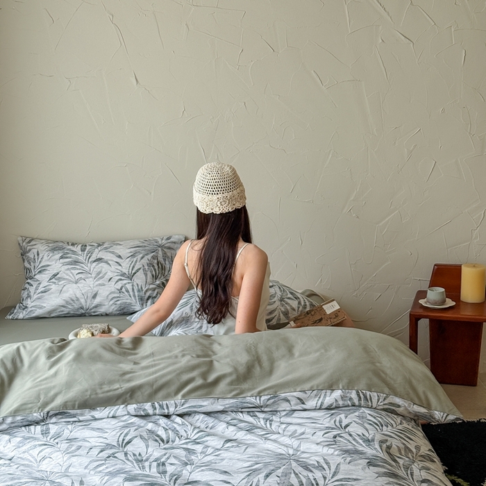 窝米 2025新款全棉纯棉火山磨毛花卉系列四件套-第三批 柔然