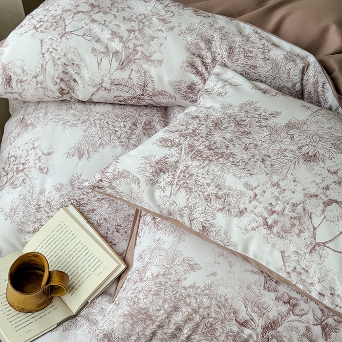 91家纺网 家纺一手货源 找家纺 （总）窝米 2025新款全棉纯棉火山磨毛花卉系列四件套-第三批