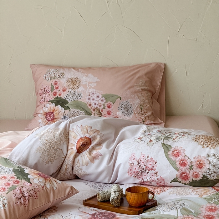 91家纺网 家纺一手货源 找家纺 窝米 2025新款全棉纯棉火山磨毛花卉系列四件套-第三批 葵野