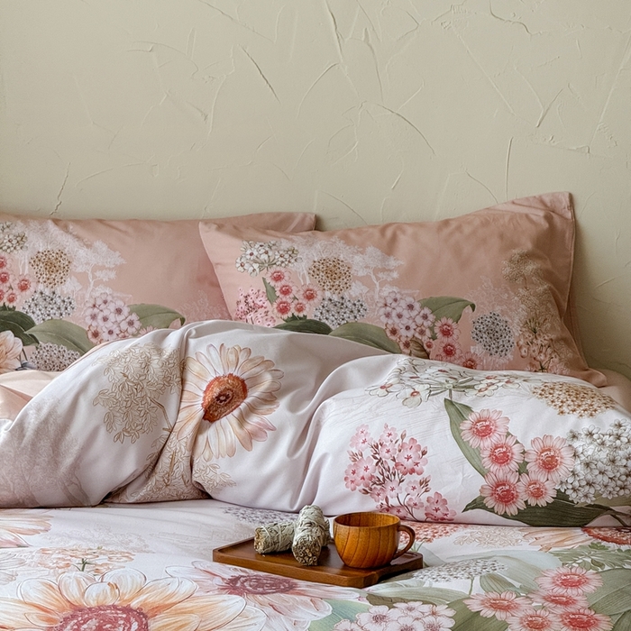 91家纺网 家纺一手货源 找家纺 窝米 2025新款全棉纯棉火山磨毛花卉系列四件套-第三批 葵野