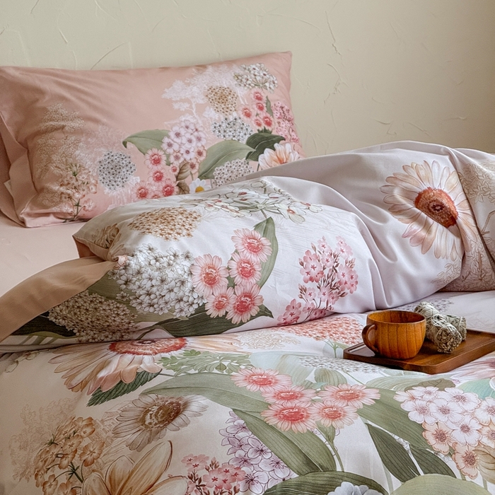 91家纺网 家纺一手货源 找家纺 窝米 2025新款全棉纯棉火山磨毛花卉系列四件套-第三批 葵野