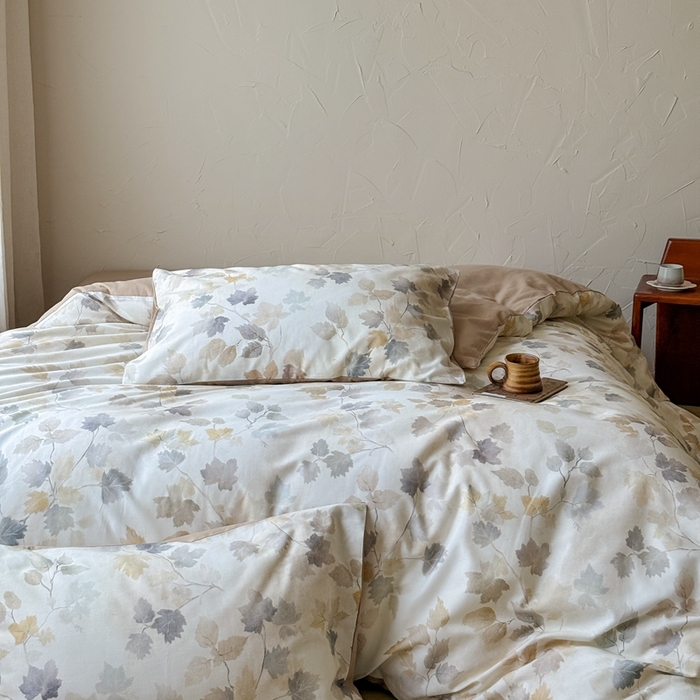 91家纺网 家纺一手货源 找家纺 窝米 2025新款全棉纯棉火山磨毛花卉系列四件套-第三批 颜兮米