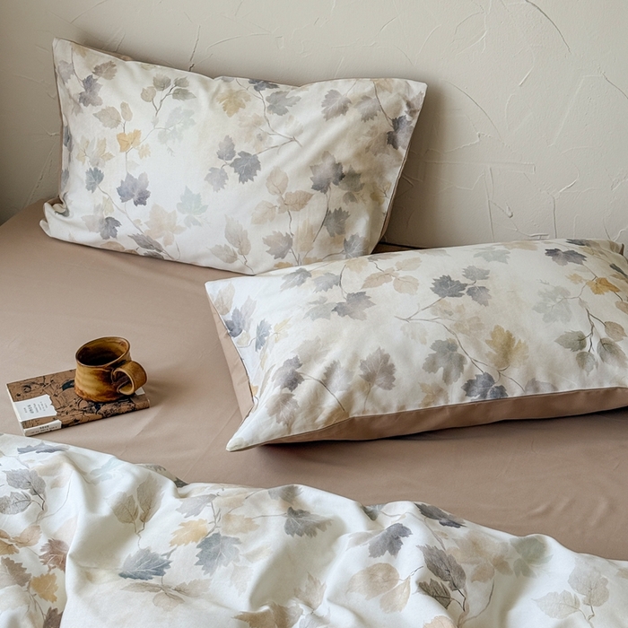 91家纺网 家纺一手货源 找家纺 窝米 2025新款全棉纯棉火山磨毛花卉系列四件套-第三批 颜兮米