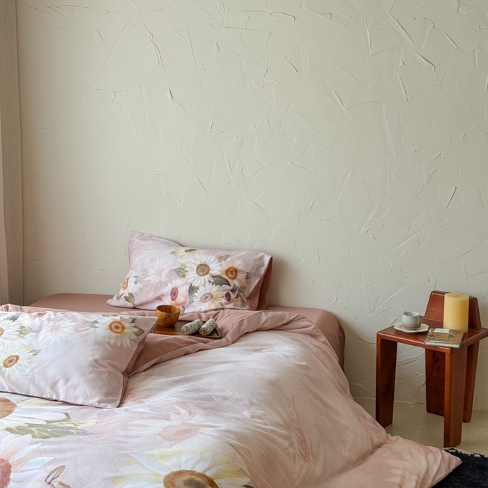 91家纺网 家纺一手货源 找家纺 窝米 2025新款全棉纯棉火山磨毛花卉系列四件套-第三批 葵旋