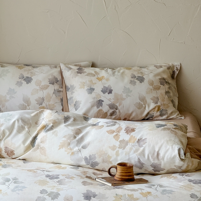 91家纺网 家纺一手货源 找家纺 窝米 2025新款全棉纯棉火山磨毛花卉系列四件套-第三批 颜兮米