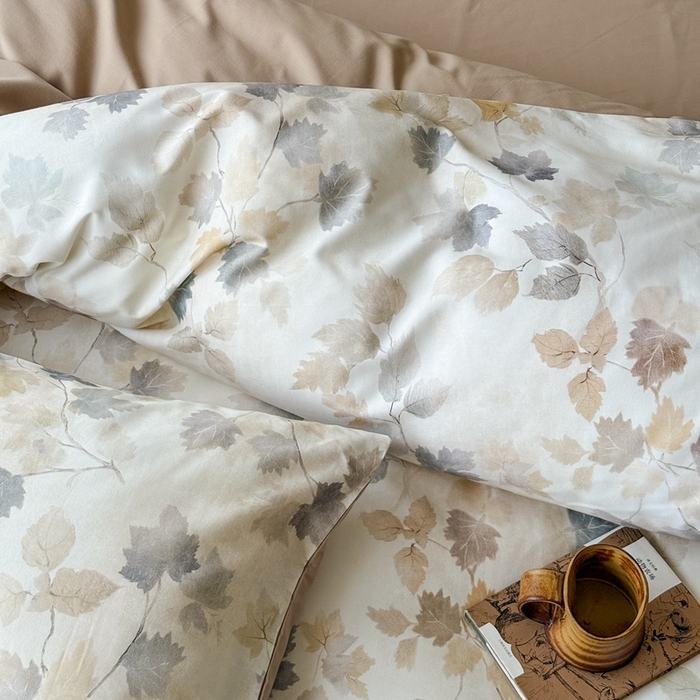 91家纺网 家纺一手货源 找家纺 窝米 2025新款全棉纯棉火山磨毛花卉系列四件套-第三批 颜兮米