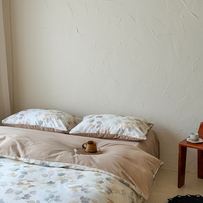 91家纺网 家纺一手货源 找家纺 窝米 2025新款全棉纯棉火山磨毛花卉系列四件套-第三批 颜兮米