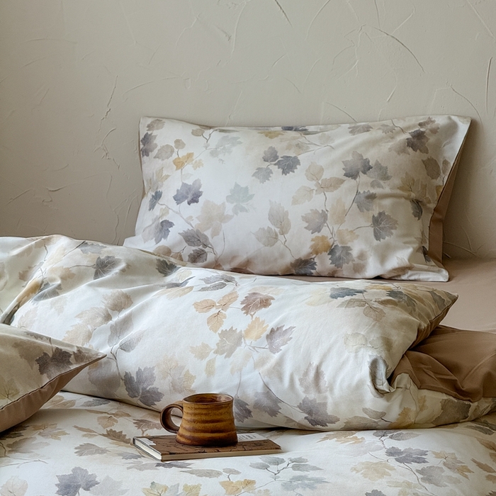 91家纺网 家纺一手货源 找家纺 窝米 2025新款全棉纯棉火山磨毛花卉系列四件套-第三批 颜兮米