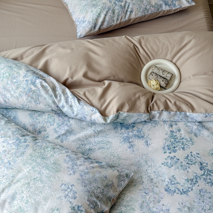 91家纺网 家纺一手货源 找家纺 窝米 2025新款全棉纯棉火山磨毛花卉系列四件套-第三批 如奕