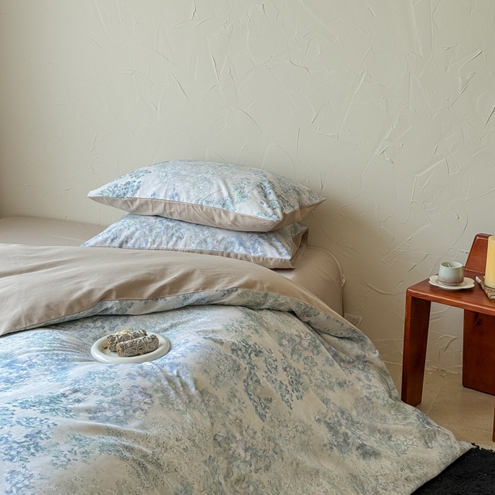 91家纺网 家纺一手货源 找家纺 窝米 2025新款全棉纯棉火山磨毛花卉系列四件套-第三批 如奕