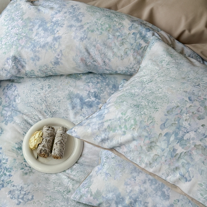 91家纺网 家纺一手货源 找家纺 窝米 2025新款全棉纯棉火山磨毛花卉系列四件套-第三批 如奕