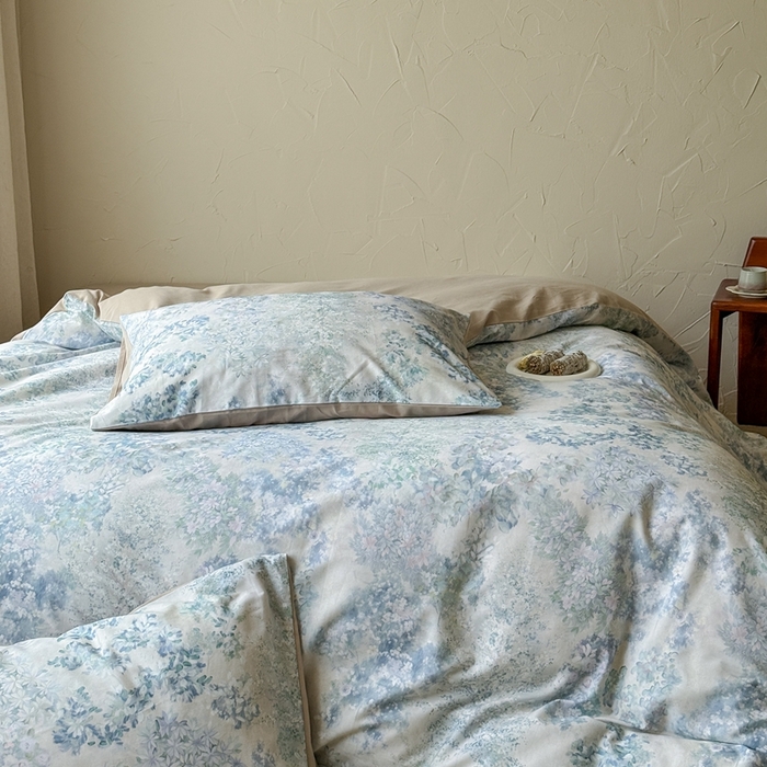 91家纺网 家纺一手货源 找家纺 窝米 2025新款全棉纯棉火山磨毛花卉系列四件套-第三批 如奕