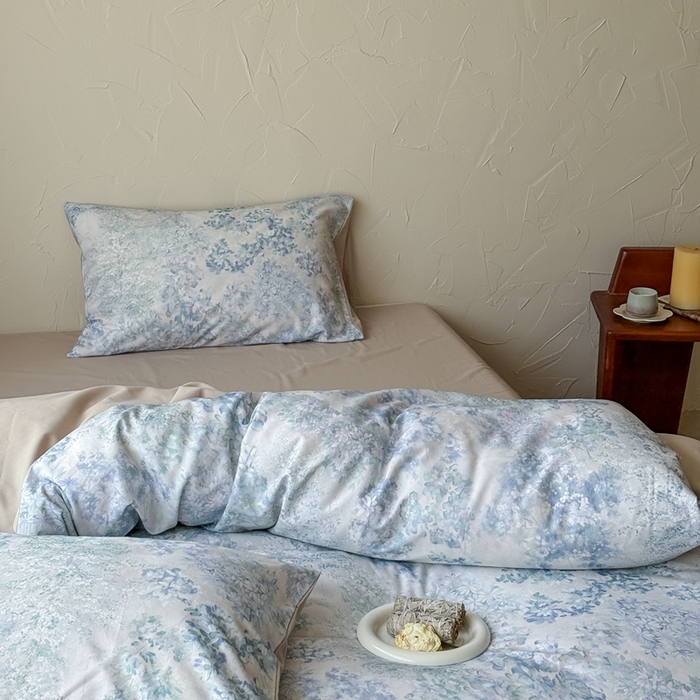 91家纺网 家纺一手货源 找家纺 窝米 2025新款全棉纯棉火山磨毛花卉系列四件套-第三批 如奕