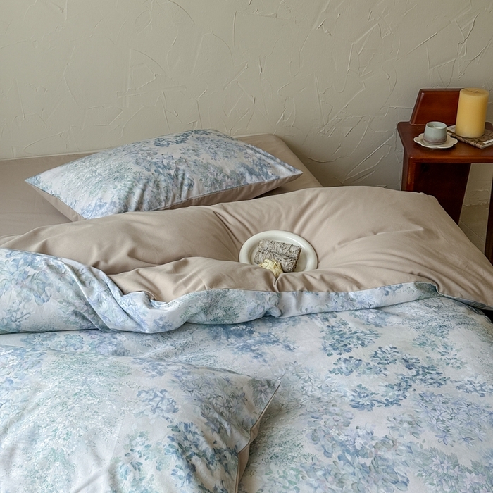 91家纺网 家纺一手货源 找家纺 窝米 2025新款全棉纯棉火山磨毛花卉系列四件套-第三批 如奕