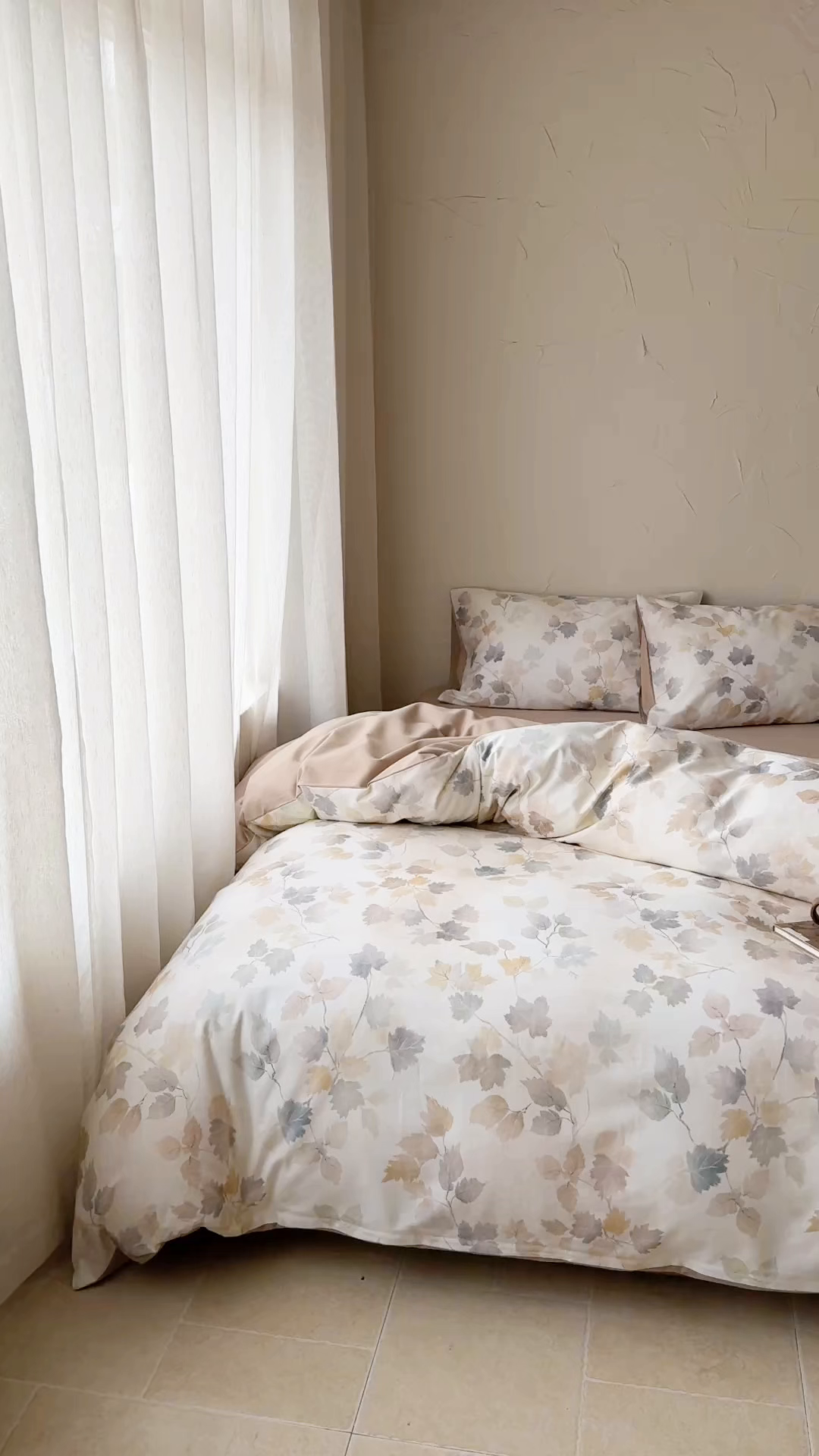 91家纺网 家纺一手货源 找家纺 窝米 2025新款全棉纯棉火山磨毛花卉系列四件套-第三批 颜兮米