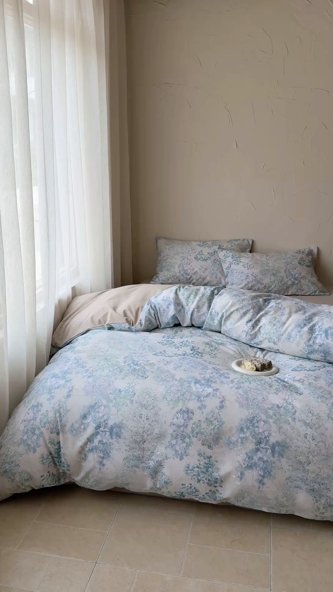 91家纺网 家纺一手货源 找家纺 窝米 2025新款全棉纯棉火山磨毛花卉系列四件套-第三批 如奕