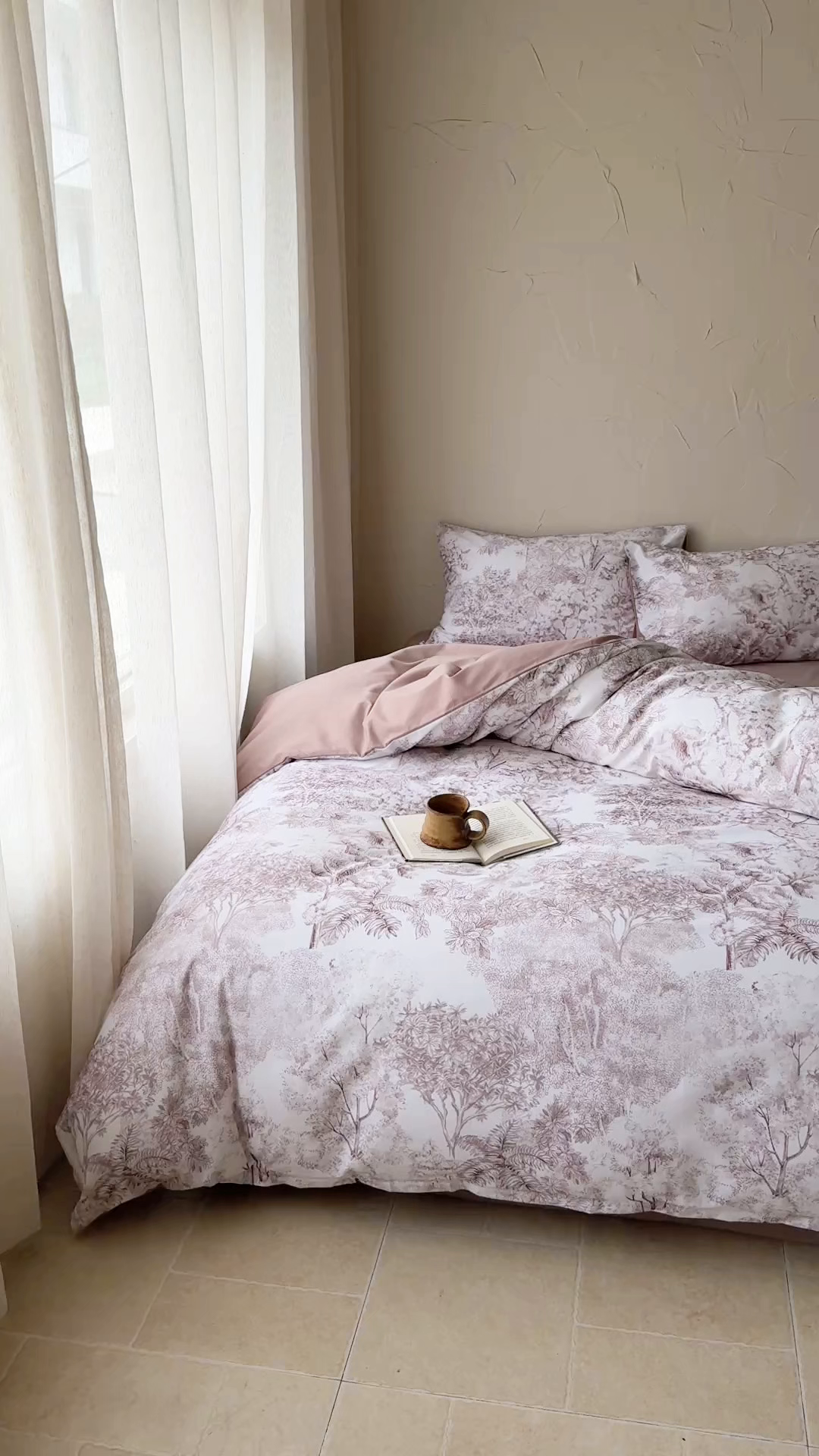 91家纺网 家纺一手货源 找家纺 （总）窝米 2025新款全棉纯棉火山磨毛花卉系列四件套-第三批