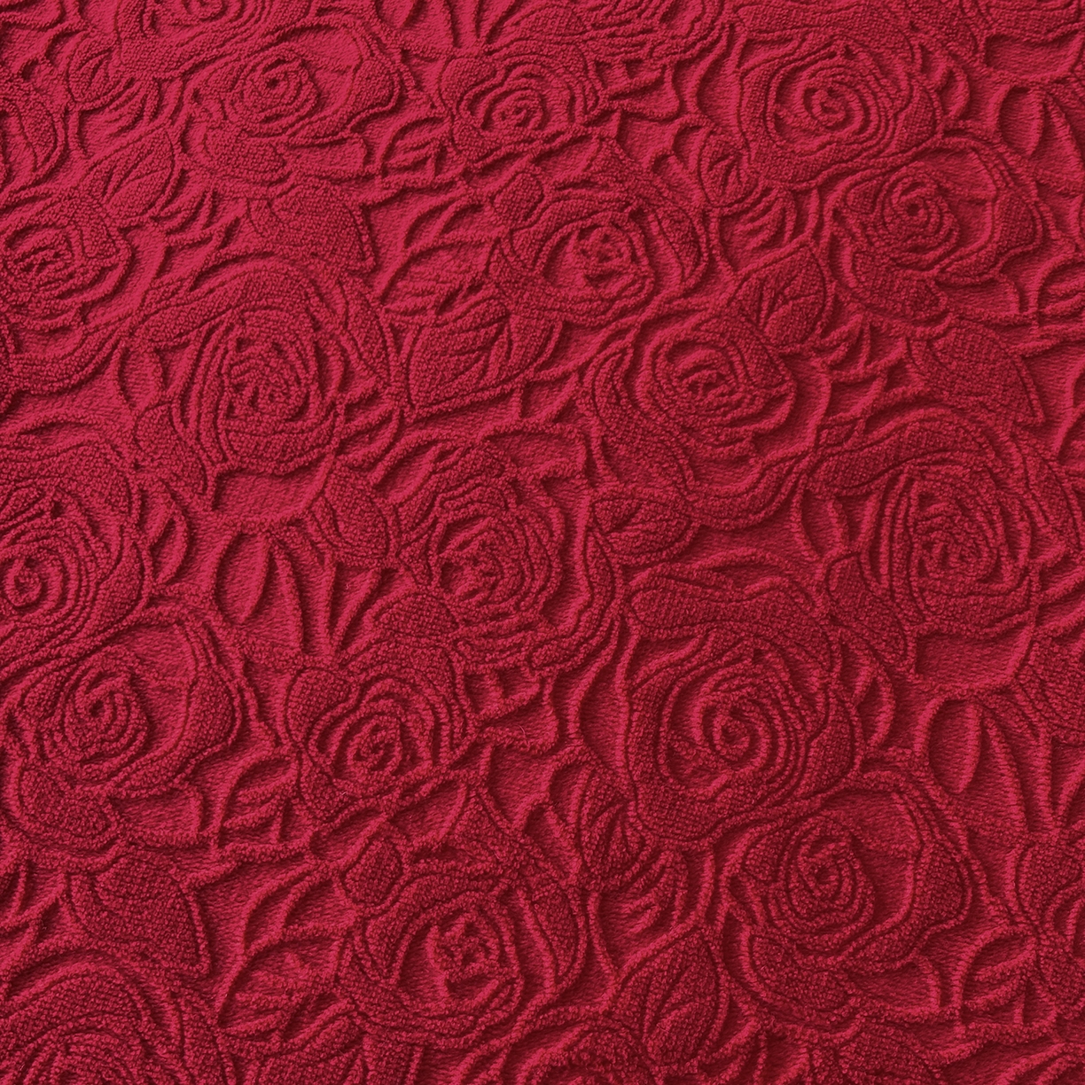 91家纺网 家纺一手货源 找家纺 金艾草 2025新款牛奶绒立体雕花夹棉床盖四件套玫瑰-大红