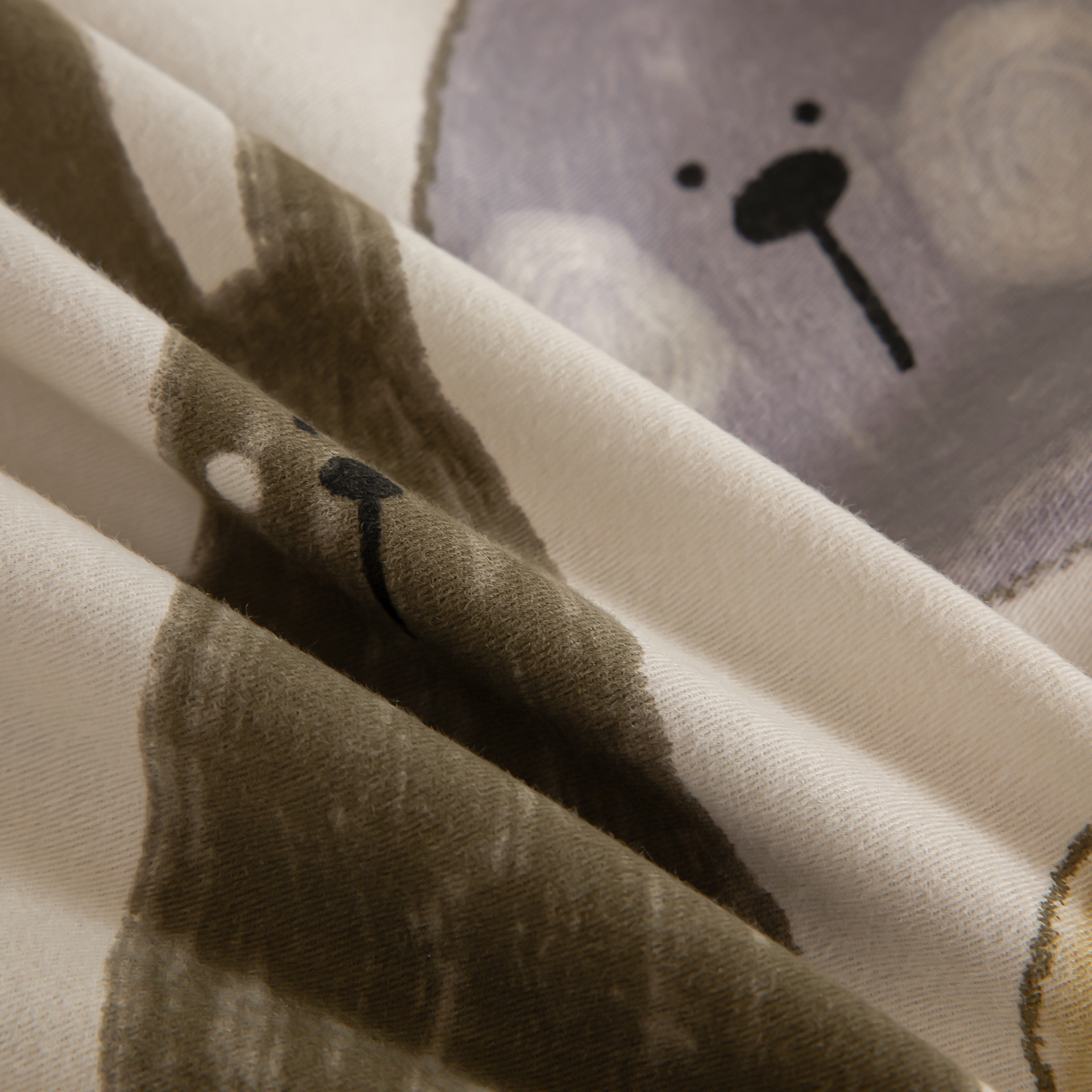 91家纺网 家纺一手货源 找家纺 绫韵家纺 2025秋冬新款印花全棉磨毛冬季加厚纯棉磨毛三件套四件套系列 妮可