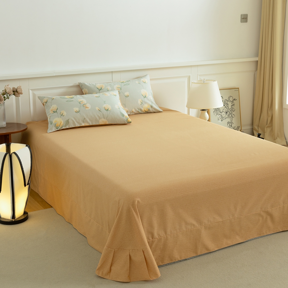 91家纺网 家纺一手货源 找家纺 （总）绫韵家纺 2025秋冬新品生态全棉磨毛冬季纯棉磨毛四件套系列