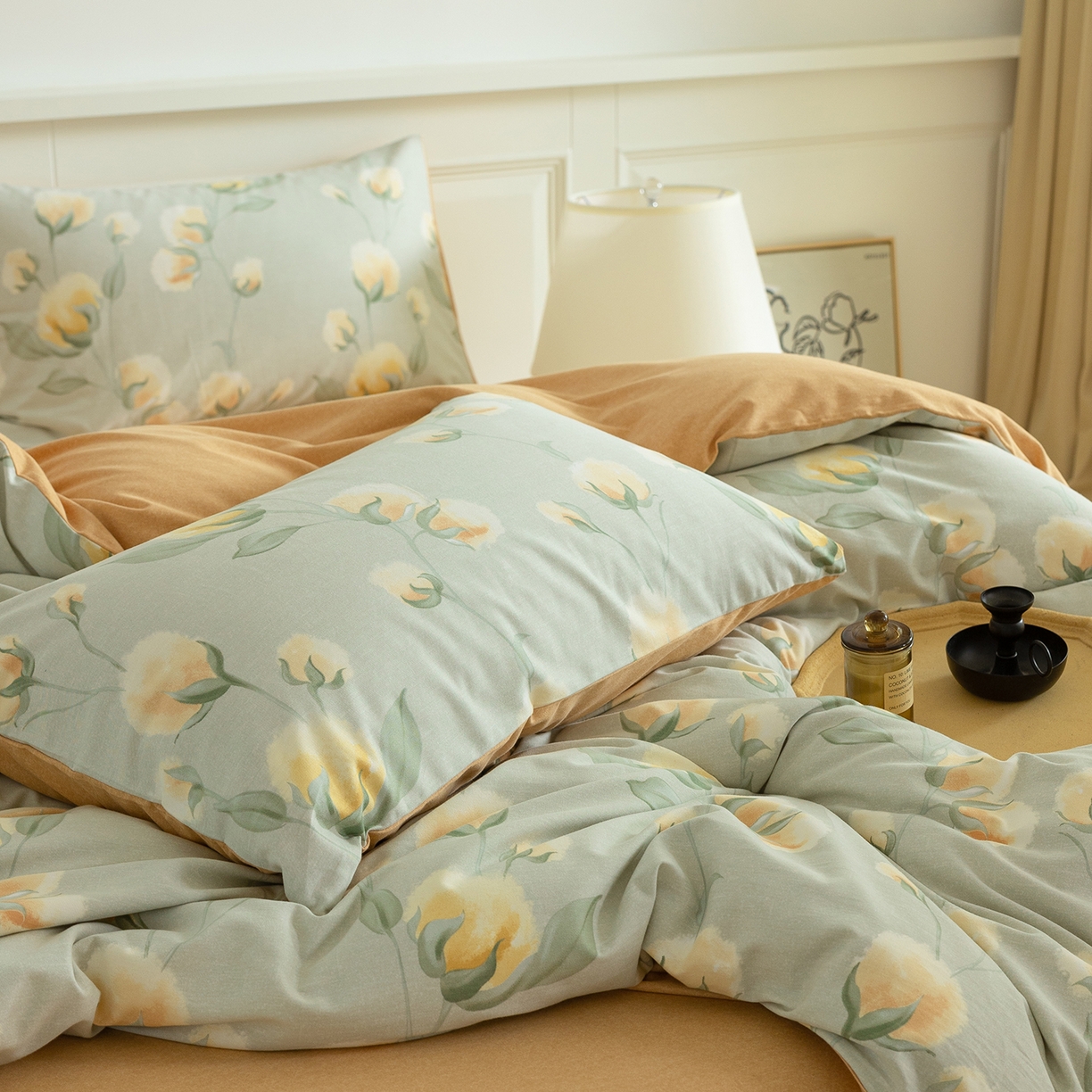 91家纺网 家纺一手货源 找家纺 （总）绫韵家纺 2025秋冬新品生态全棉磨毛冬季纯棉磨毛四件套系列