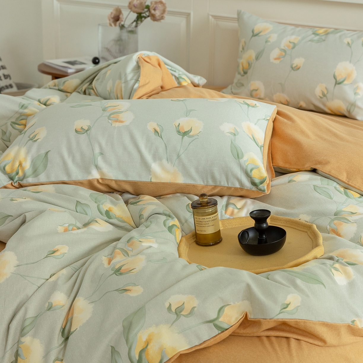 91家纺网 家纺一手货源 找家纺 （总）绫韵家纺 2025秋冬新品生态全棉磨毛冬季纯棉磨毛四件套系列