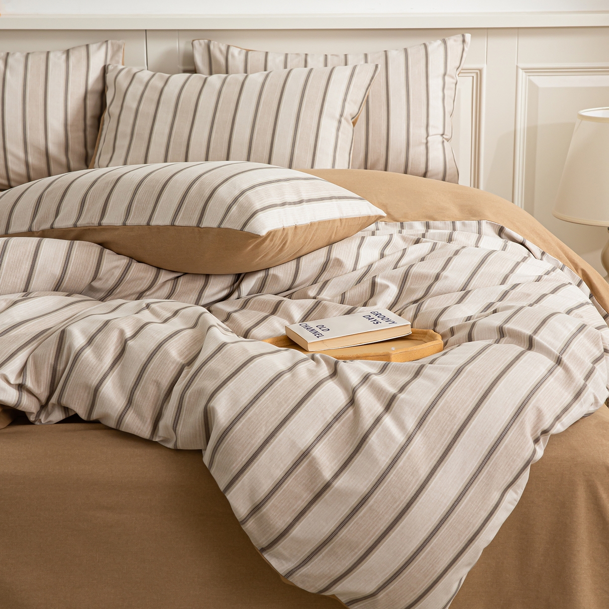 91家纺网 家纺一手货源 找家纺 绫韵家纺 2025秋冬新款印花全棉磨毛冬季加厚纯棉磨毛三件套四件套系列 容枫