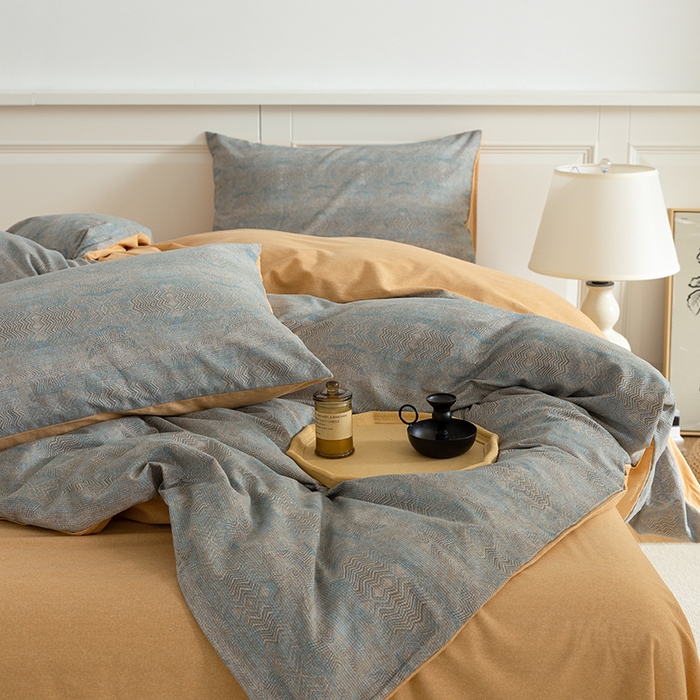 91家纺网 家纺一手货源 找家纺 （总）绫韵家纺 2025秋冬新品生态全棉磨毛冬季纯棉磨毛四件套系列