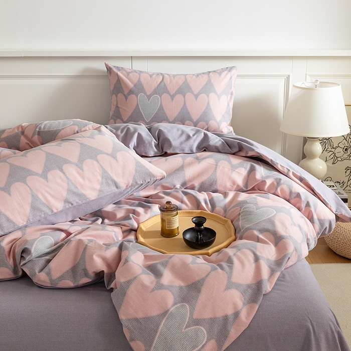 91家纺网 家纺一手货源 找家纺 （总）绫韵家纺 2025秋冬新品生态全棉磨毛冬季纯棉磨毛四件套系列