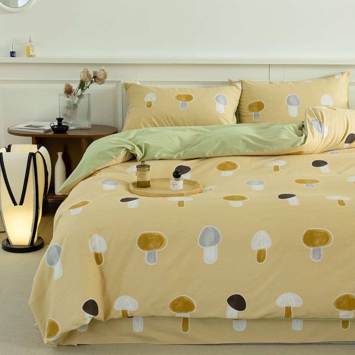 91家纺网 家纺一手货源 找家纺 绫韵家纺 2025秋冬新款印花全棉磨毛冬季加厚纯棉磨毛三件套四件套系列 茹茹世界