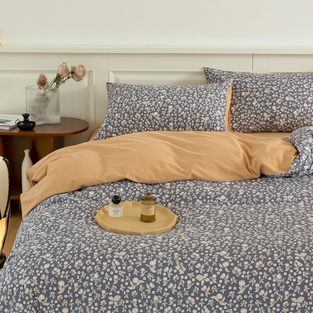 91家纺网 家纺一手货源 找家纺 绫韵家纺 2025秋冬新品生态全棉磨毛冬季纯棉磨毛四件套系列 尔樱