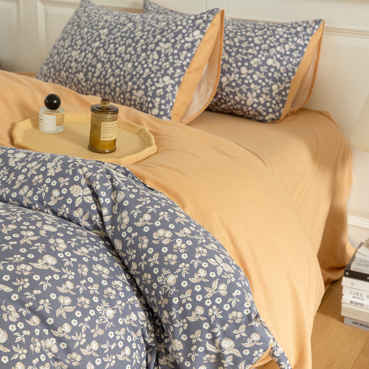 91家纺网 家纺一手货源 找家纺 绫韵家纺 2025秋冬新品生态全棉磨毛冬季纯棉磨毛四件套系列 尔樱