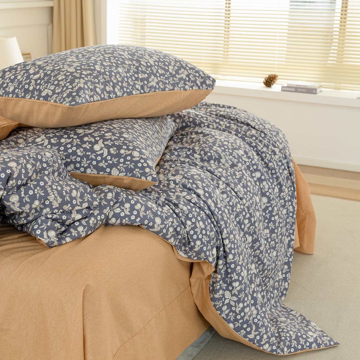 91家纺网 家纺一手货源 找家纺 绫韵家纺 2025秋冬新品生态全棉磨毛冬季纯棉磨毛四件套系列 尔樱