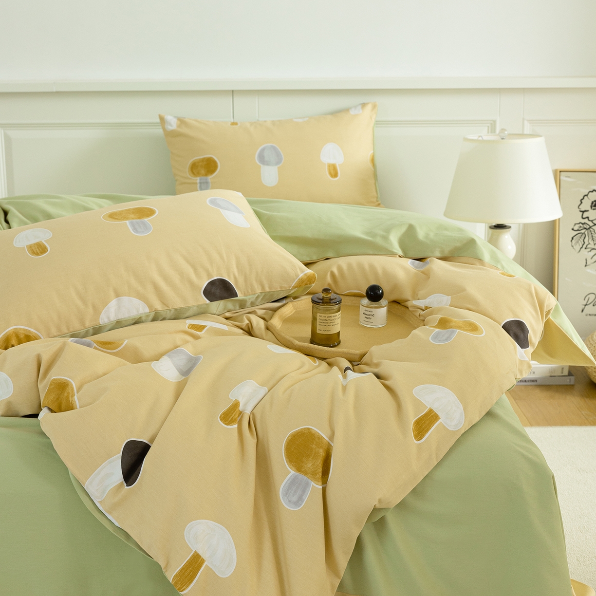 91家纺网 家纺一手货源 找家纺 绫韵家纺 2025秋冬新款印花全棉磨毛冬季加厚纯棉磨毛三件套四件套系列 茹茹世界