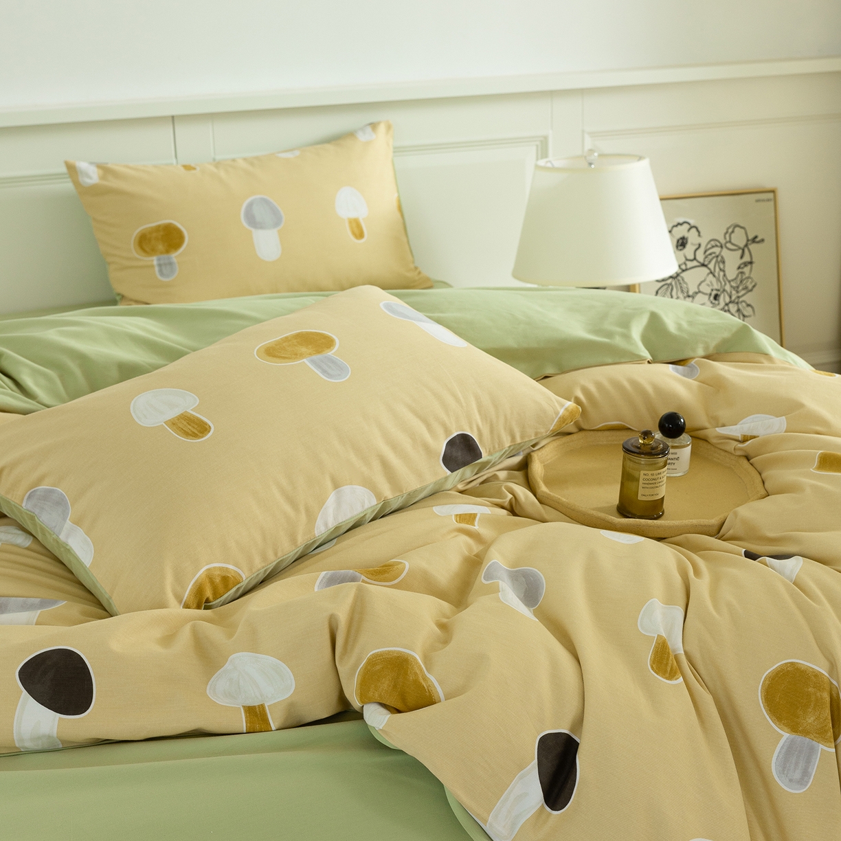 91家纺网 家纺一手货源 找家纺 绫韵家纺 2025秋冬新款印花全棉磨毛冬季加厚纯棉磨毛三件套四件套系列 茹茹世界