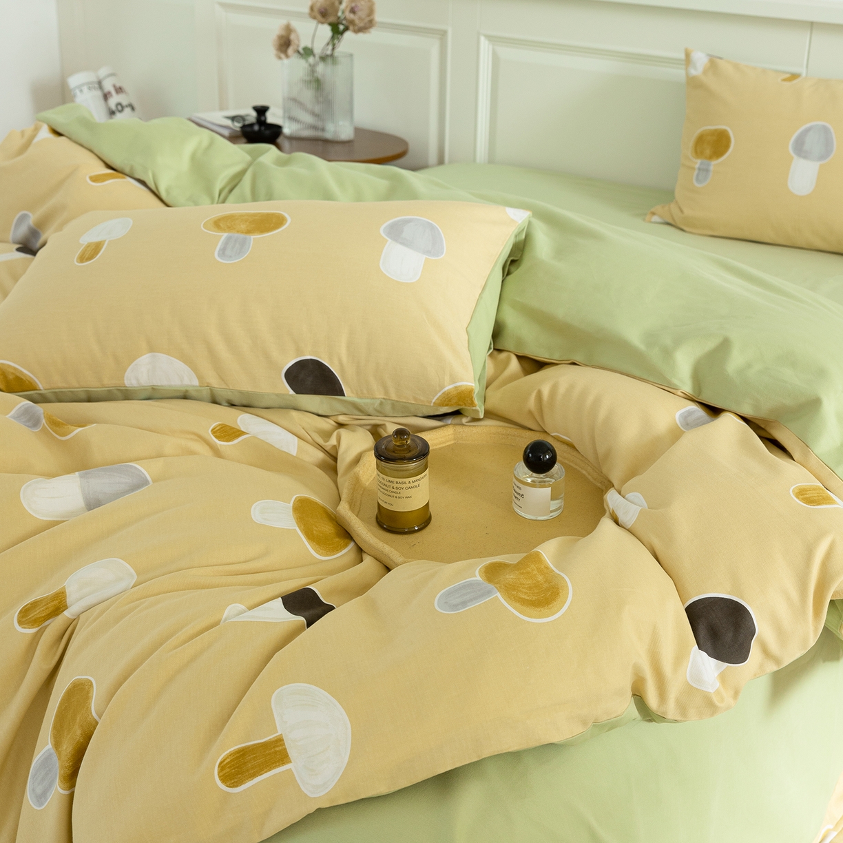 91家纺网 家纺一手货源 找家纺 绫韵家纺 2025秋冬新款印花全棉磨毛冬季加厚纯棉磨毛三件套四件套系列 茹茹世界