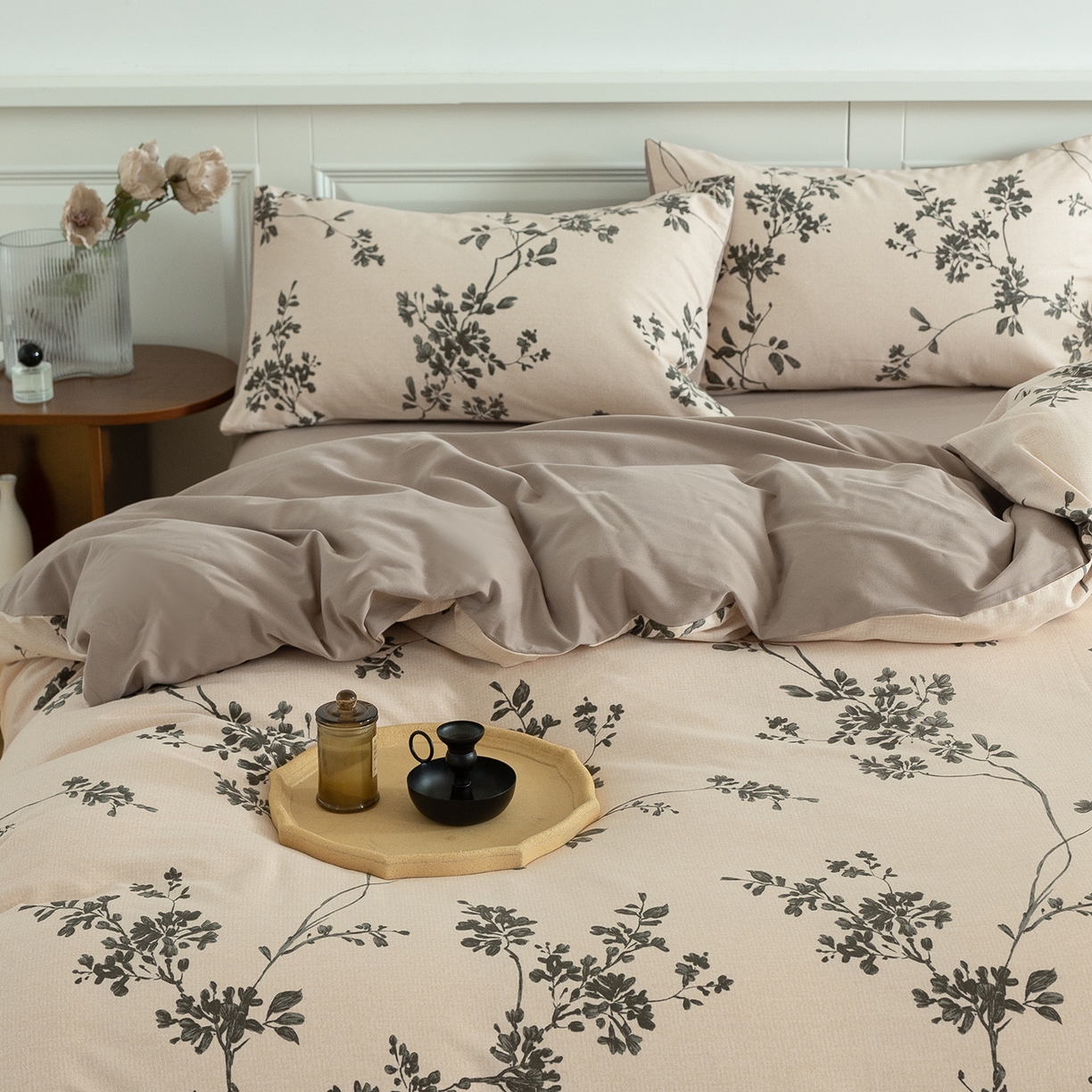 91家纺网 家纺一手货源 找家纺 绫韵家纺 2025秋冬新品生态全棉磨毛冬季纯棉磨毛四件套系列 明玖米