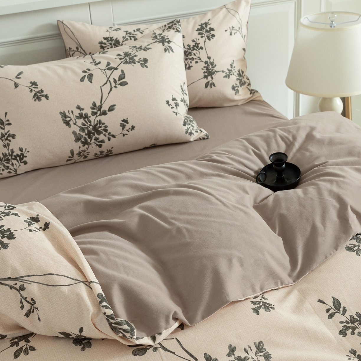 91家纺网 家纺一手货源 找家纺 绫韵家纺 2025秋冬新品生态全棉磨毛冬季纯棉磨毛四件套系列 明玖米