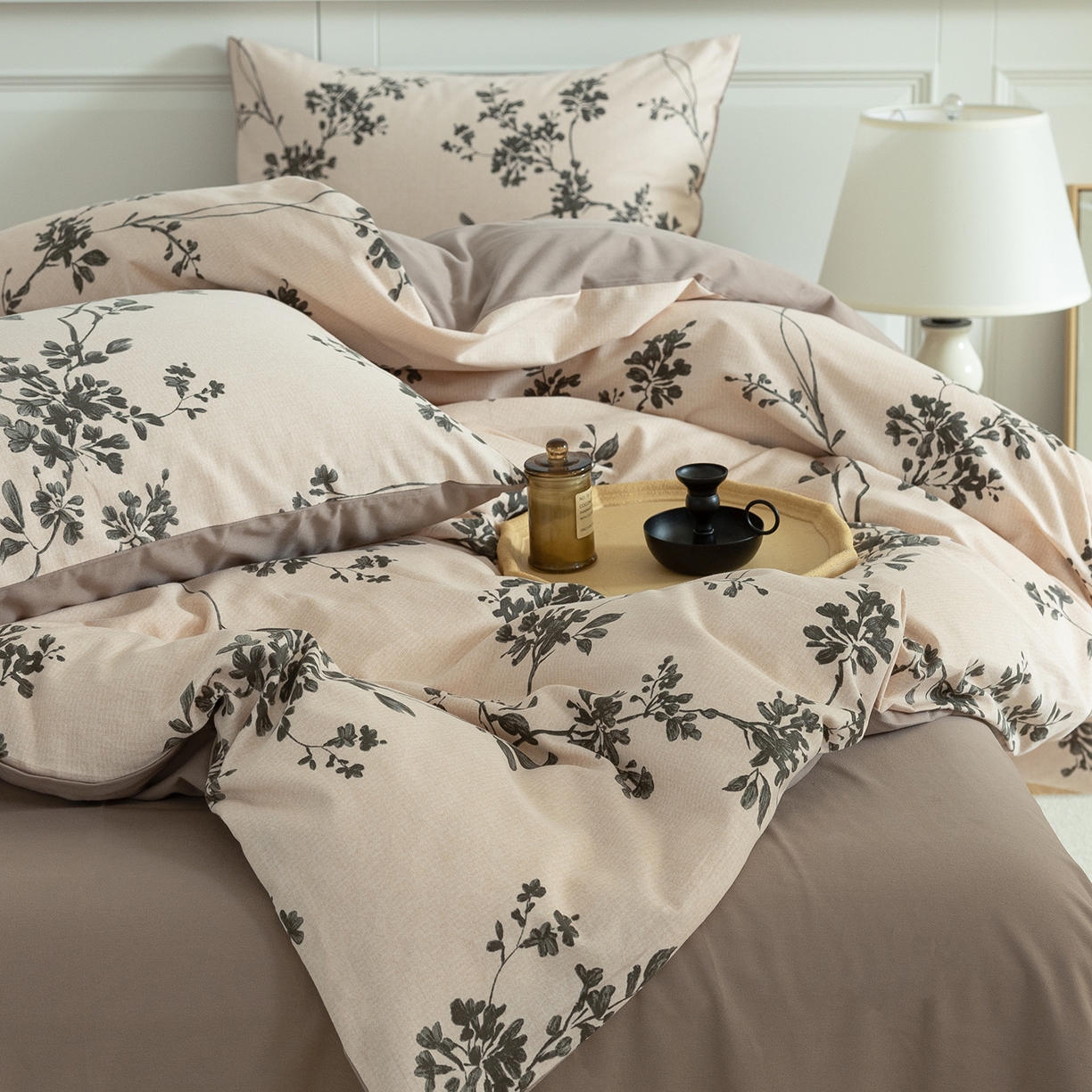 91家纺网 家纺一手货源 找家纺 绫韵家纺 2025秋冬新品生态全棉磨毛冬季纯棉磨毛四件套系列 明玖米