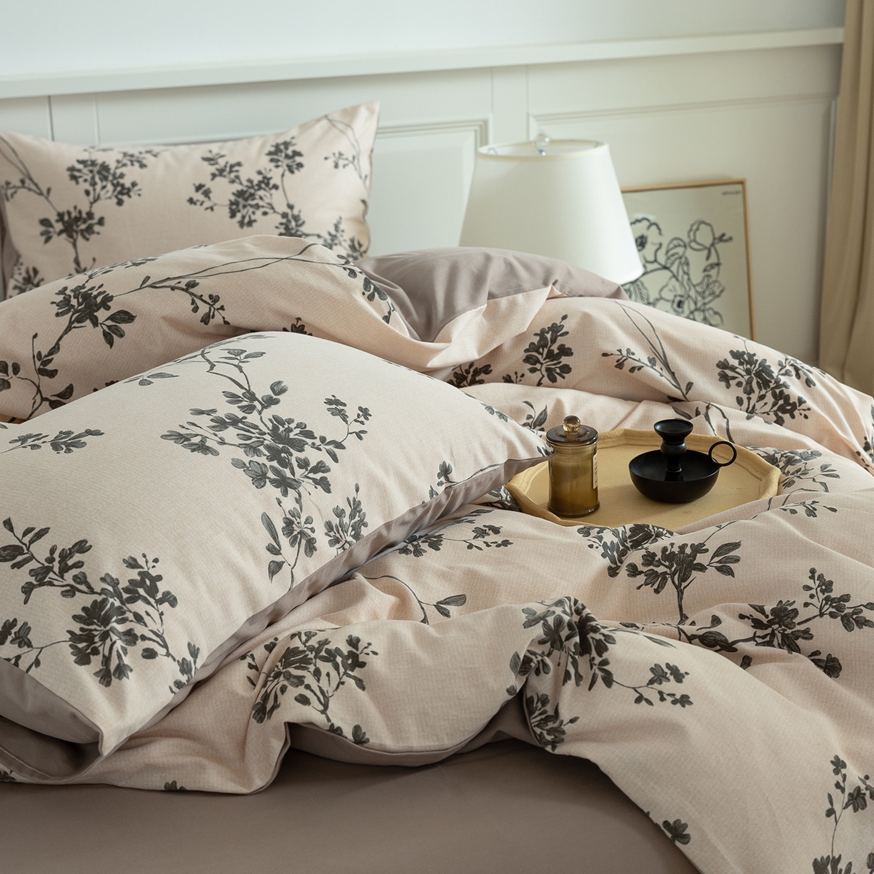 91家纺网 家纺一手货源 找家纺 绫韵家纺 2025秋冬新品生态全棉磨毛冬季纯棉磨毛四件套系列 明玖米