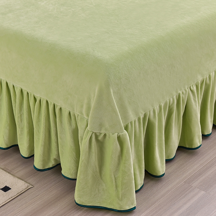 91家纺网 家纺一手货源 找家纺 亿品2025直播爆款9.5斤牛奶绒四件套加厚保暖床裙四件套 情怀